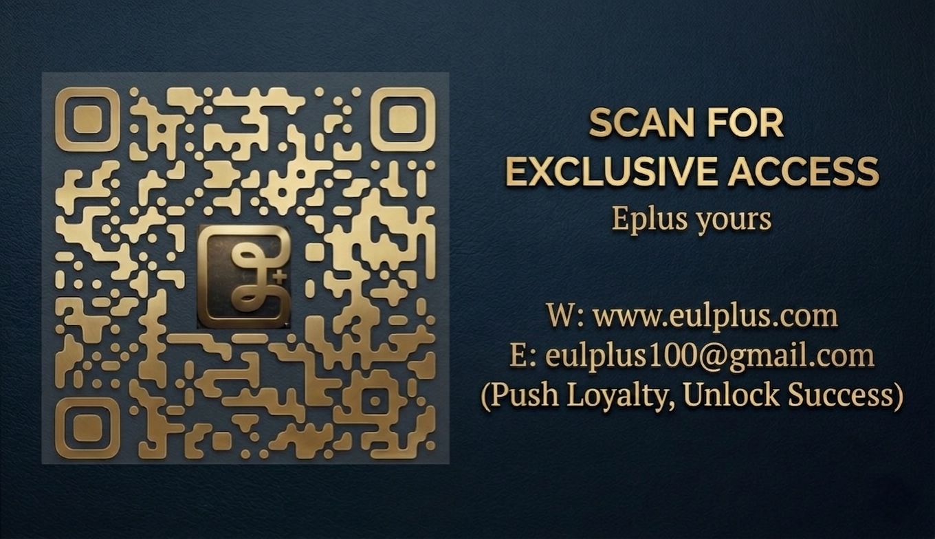 Eplus Yours QR code and contact information